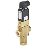 0343 - 3/2 way Solenoid Valve, Pilot Controlled with Pivoted Armature Valve, DN 8-40mm