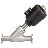 2000-DIN-CLAMP - 2/2-way Angle Seat Valve with Clamp DIN 32676