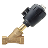 2000-MUFFE - 2/2-way Angle-Seat Valve for medium up to +180°C, threaded port connection G, NPT, RC