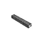 6106M - Mehrfachanschlussplatten aus Aluminium, schwarz eloxiert