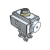 8805-217251-Válvula de bola / válvula de paso con accionamiento rotativo neumático